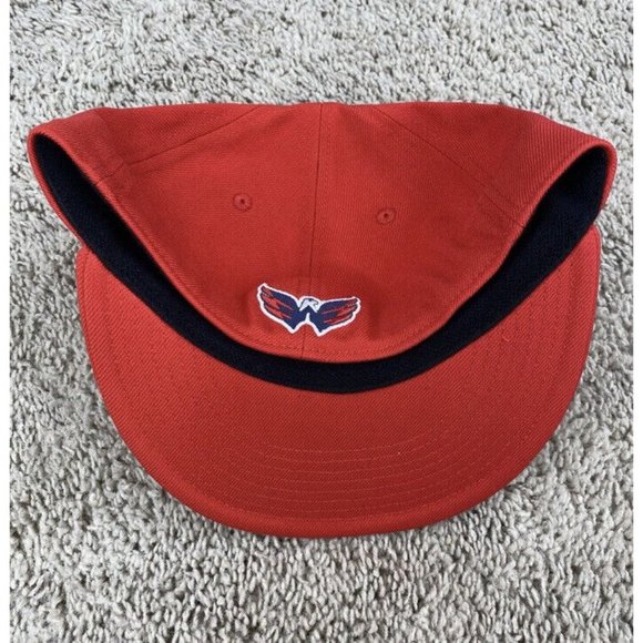 Washington Capitals NHL Adidas Hat Culture Box Red Flex Fit S/M Flat Visor Cap - Picture 6 of 8